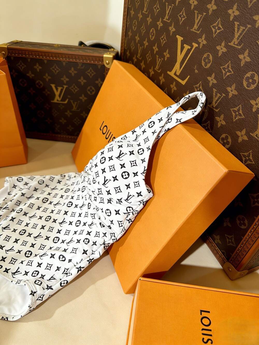 Louis Vuitton Monogram Cross Front Swimsuit - Picture 3 of 6